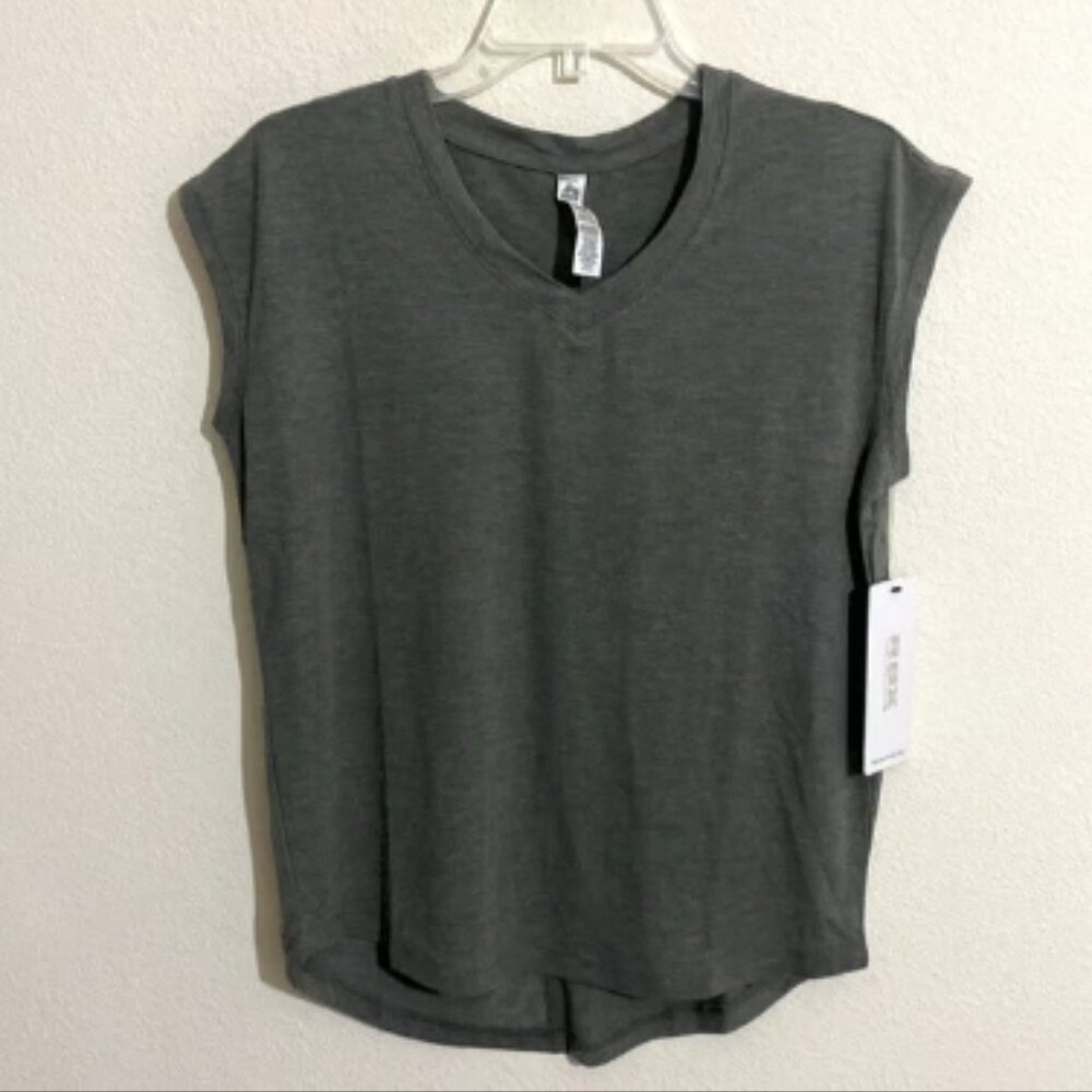 RBX Relaxed-Fit Breezy Hi-Low Sleeveless Tank Top T-Shirt Women’s Size S